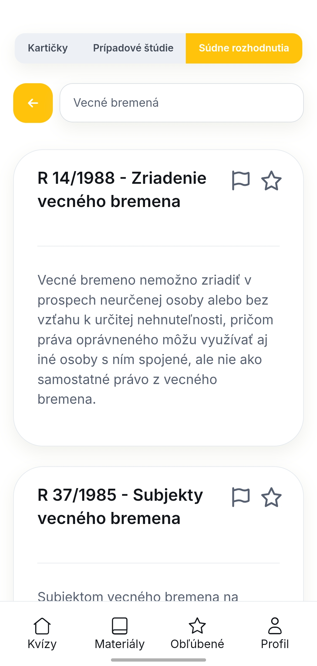 App screen